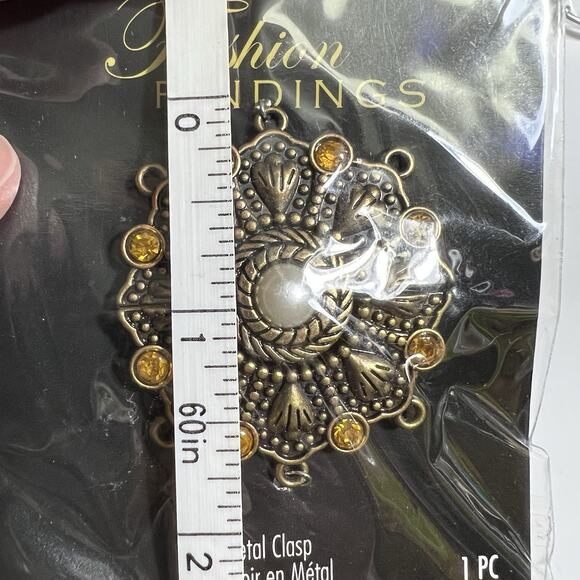 Blue Moon Beads Fashion Findings Metal Clasp Flower Silver Tone Multi Strand - Picture 6 of 6